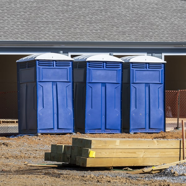 is there a specific order in which to place multiple portable toilets in Fish Haven ID